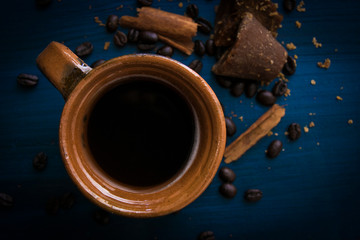 tradicional tarro de café