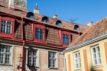 Buildings in Tallinn Old Town