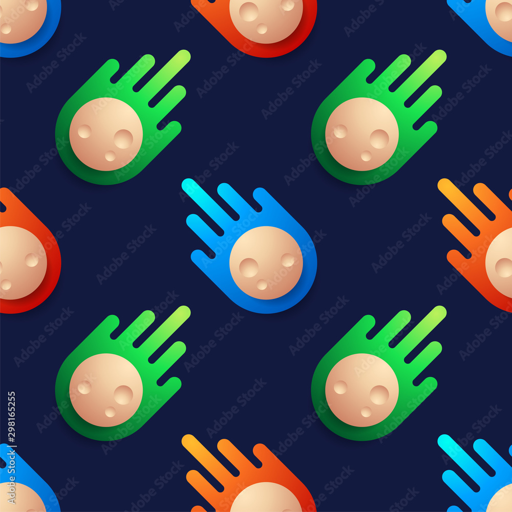 Poster colorful of ball meteor shape pattern background. colorful of ball meteor shape pattern background, 