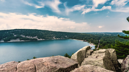 Devil's Lake State Park in Baraboo, Wisconsin, USA.