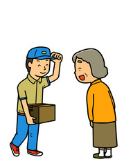 お年寄り｜おばあさん｜宅急便