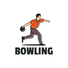 Bowling Man Player Vector