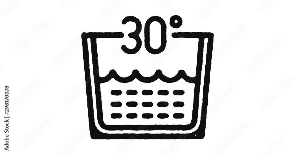 Aufkleber cleaning tips outline icon animation footage/video. hand drawn like symbol animated with motion grap
