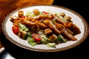 salad with chicken and vegetables