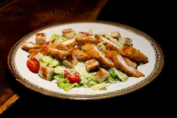 salad with chicken and vegetables