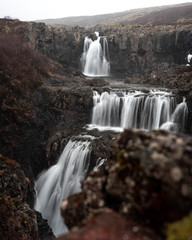 Cascade waterfall in Westfjords
