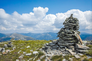 Landscape from Kupen peak, Rila Mountain, Bulgaria