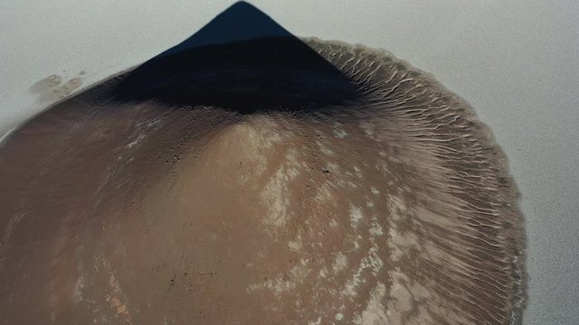 Aerial view, Pattern, Texture, Cono de Arita, Salar de Arizaro, Argentina, South America, America