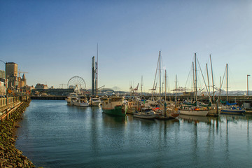 Obraz premium Pier 57 in Seattle