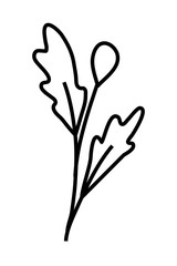 happy merry christmas leafs decoration