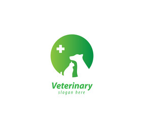Veterinary design animal logo