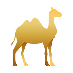 golden camel manger animal character