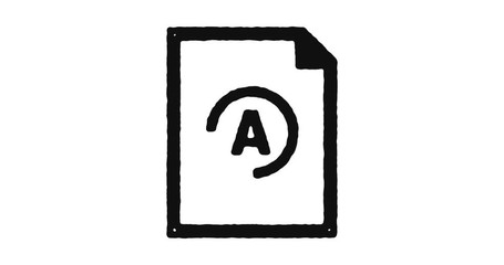 Education grade outline icon animation footage/video. Hand drawn like symbol animated with motion graphic, can be used as loop item, has alpha channel and it's at 4K video resolution. - Powered by Adobe