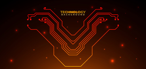 Abstract futuristic digital technology background. Circuit board design background. Vector illustration eps 10.
