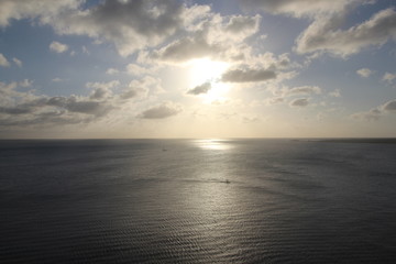 sunset over the ocean