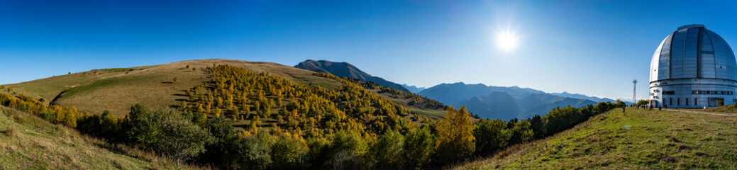 View from BTA 6m telescope platform (Special Astrophysical Observatory)