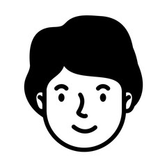 Obraz na płótnie Canvas head man face avatar character