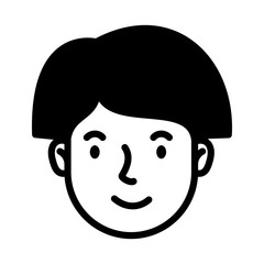 Obraz na płótnie Canvas head man face avatar character