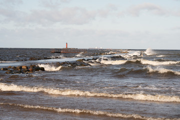 Fototapeta premium sunny day and baltic sea