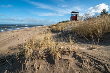 sunny day and baltic sea