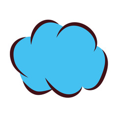 sky cloud pop art style