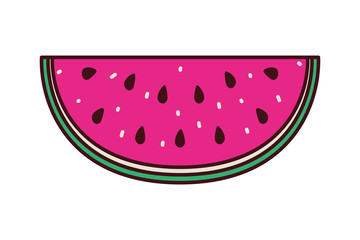 fresh fruit watermelon pop art style