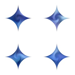 Fototapeta premium Collection of diamond-shaped colored backgrounds.