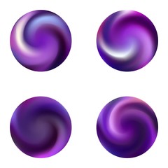 Gradients kit with round smooth backgrounds.