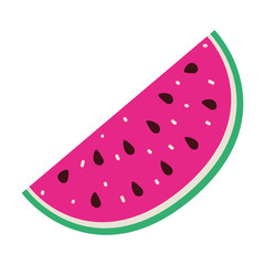 fresh fruit watermelon pop art style
