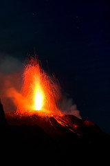 Small Stromboli eruption from north east crater