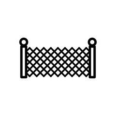 Naklejka premium Gate or fence icon