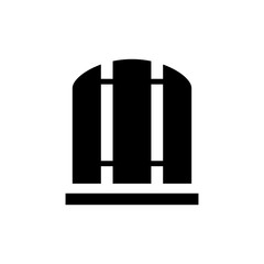 Gate or fence icon