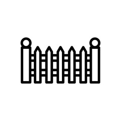Gate or fence icon