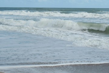 Ocean water background on Atlantic coast of North Florida