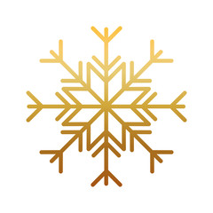 happy merry christmas snowflake gold