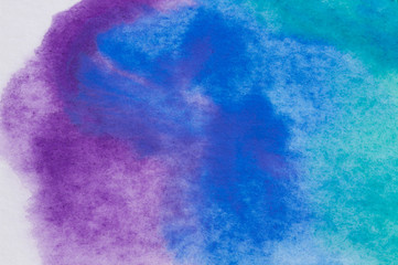Fototapeta premium Light colorful watercolor stains. Abstract painted background