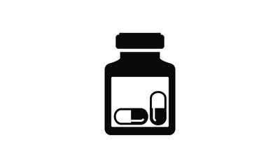 Fototapeta premium bottle and capsule icon vector