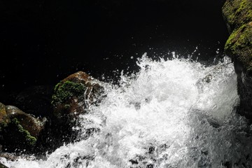 Splash of a waterfall