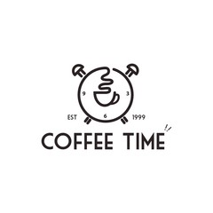 coffee logo modern minimalis template vector illustrasion