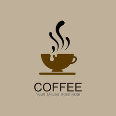 coffee logo vintage, cafe logo. coffee. vector illustration. editable