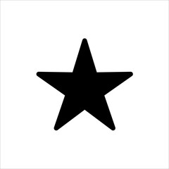Vector star icon. black star symbol of rate, rating or favorite symbol with trendy flat style icon for web site design, logo, app, UI isolated on white background