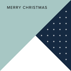 Minimal and Geometric Christmas Card.