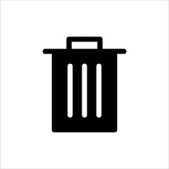  trash can icon. symbol of delete or remove with trendy flat style icon for web site design, logo, app, UI isolated on white background. vector illustration eps 10