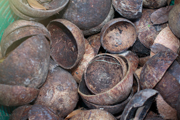 Coconut shell for nature fuel