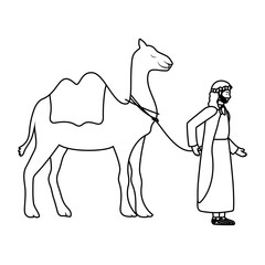 saint joseph with camel manger characters
