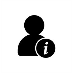 User with gear icon. symbol of business people with trendy flat style icon for web site design, logo, app, UI isolated on white background. vector illustration eps 10