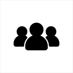 User icon. symbol of business people with trendy flat style icon for web site design, logo, app, UI isolated on white background. vector illustration eps 10