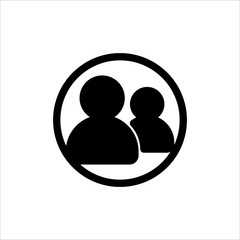 User icon. symbol of business people with trendy flat style icon for web site design, logo, app, UI isolated on white background. vector illustration eps 10