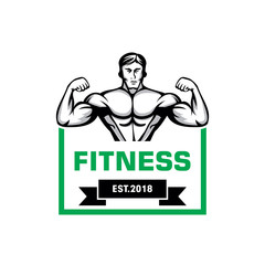 Fitness Logo, Cross Fit Logo, Body Building Logo
