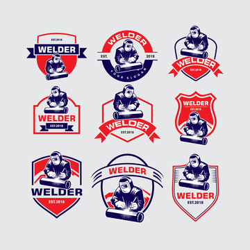 Welder Logo, Welding Logo, Worker Logo